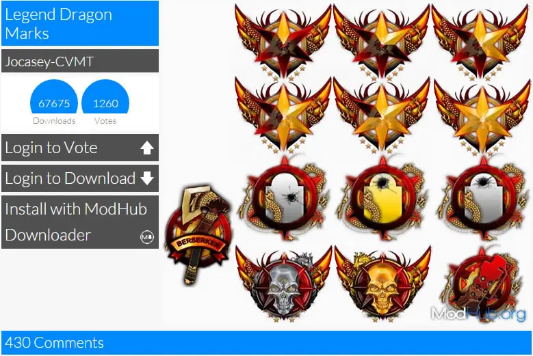 One of the mods that was available on the website.