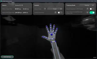 The desktop view of the application.