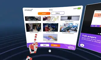 Interacting with various media within the launcher.